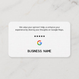 🥇 🥇 enkla Google-granskningskort Visitkort
