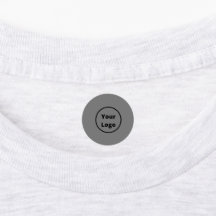 Enkla gråa anpassade logotypetiketter för anställd