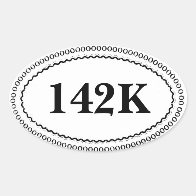 Enkla Gräns Oval-etiketter Ovalt Klistermärke (Framsida)