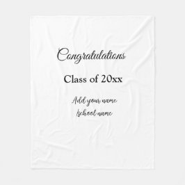 Enkla grattisar i studenten - minimalt antal tilla fleecefilt