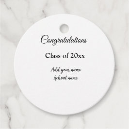 Enkla grattisar i studenten - minimalt antal tilla gåvor etiketter