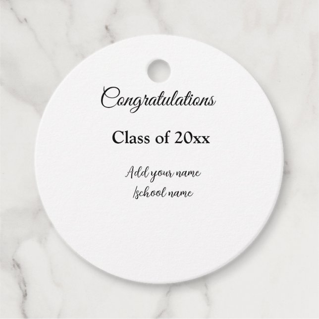 Enkla grattisar i studenten - minimalt antal tilla gåvor etiketter (Framsida)