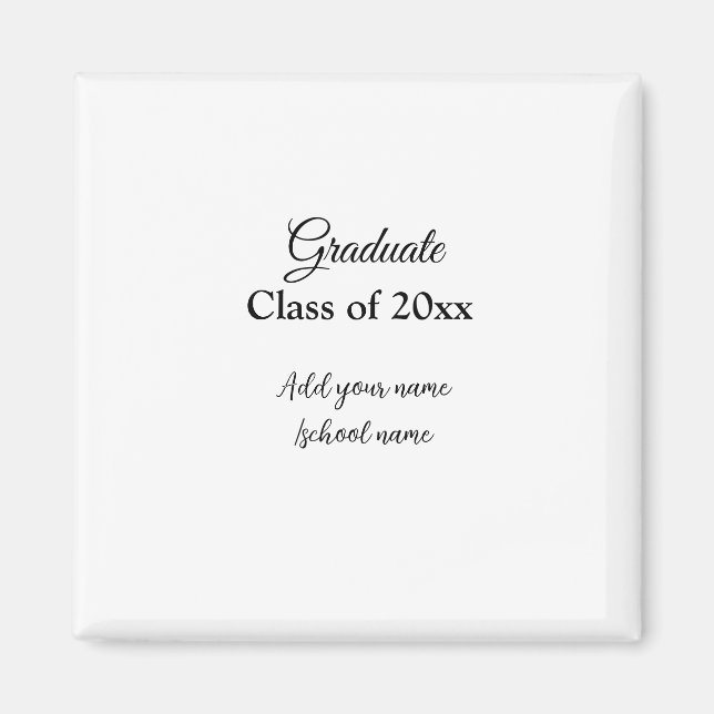 Enkla grattisar i studenten - minimalt antal tilla magnet (Framsidan)
