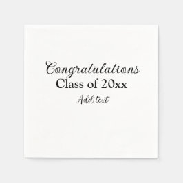 Enkla grattisar i studenten - minimalt antal tilla pappersservett