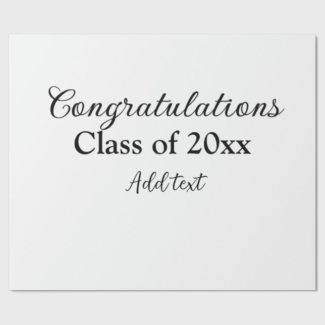 Enkla grattisar i studenten - minimalt antal tilla presentpapper (Platt)