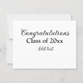 Enkla gratulations för examen minimal lägga klass vykort
