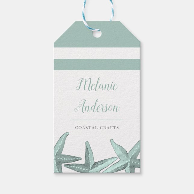 Enkla havsbottenlevande havsfärgade havsbottnar i  presentetikett (Framsidan)