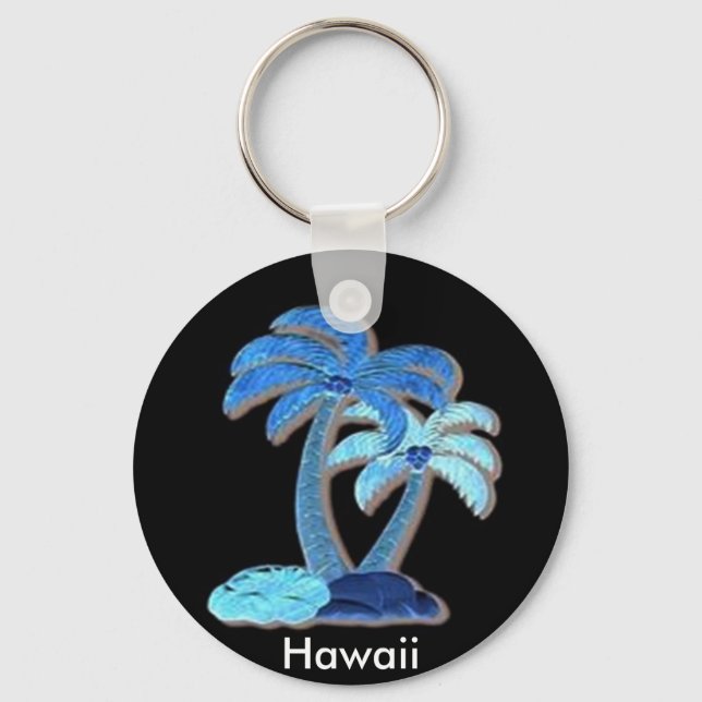enkla hawaiiska fingeravtryck nyckelring (Framsida)