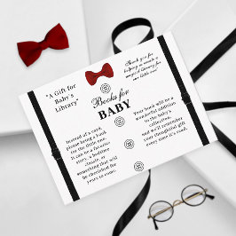 Enkla herrböcker för baby shower tilläggskort