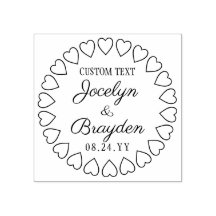 Enkla Hjärtan Bröllop Tack eller Spara Datum