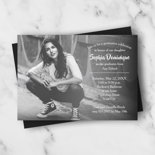 Enkla inbjudningar till fotoStudentfest (Skapare uppladdad)