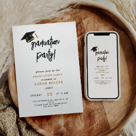 Enkla inbjudningar till modern Studentfest