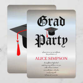 Enkla inbjudningar till Silveer-Studentfester