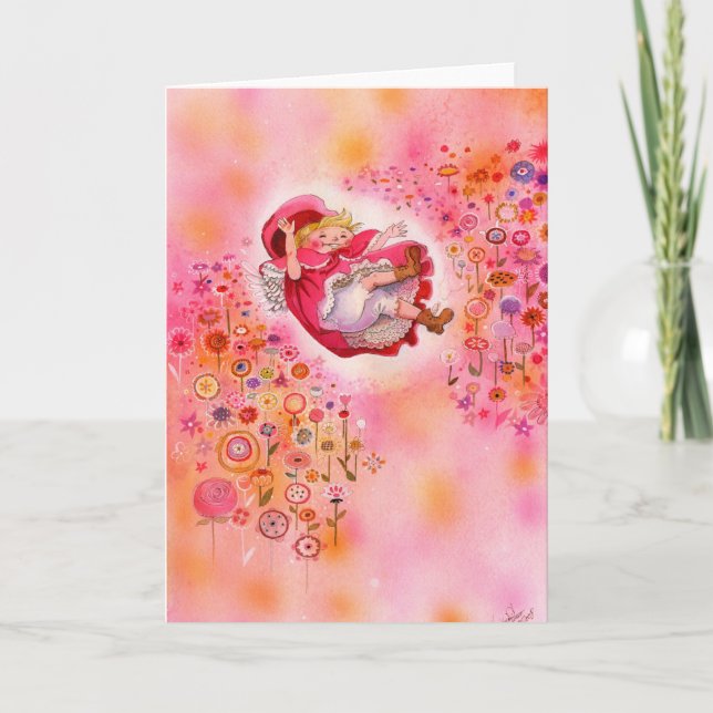 Enkla joys- Lycklig-kort för morgonhälsning Kort (Framsida)