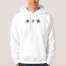 Enkla jul snöflingor Svart design