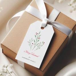 Enkla julgran julfirande presentkort presentetikett