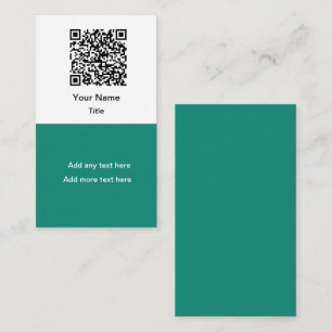 Enkla Kampanj QR-kod Namnkort Vertikala