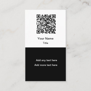 Enkla Kampanj QR Kod Namnkort Vertikala