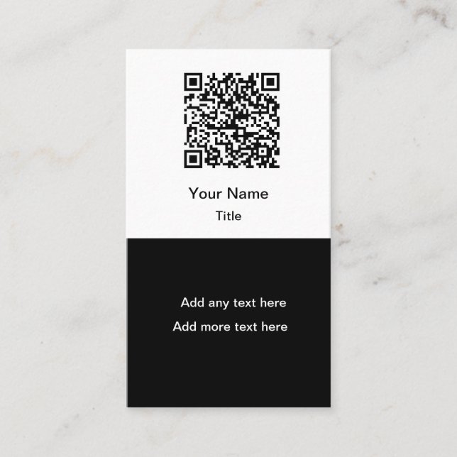 Enkla Kampanj QR Kod Namnkort Vertikala (Framsida)