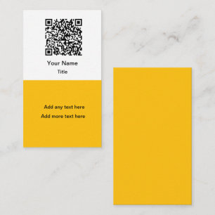 Enkla Kampanj QR-kod Namnkort Vertikala