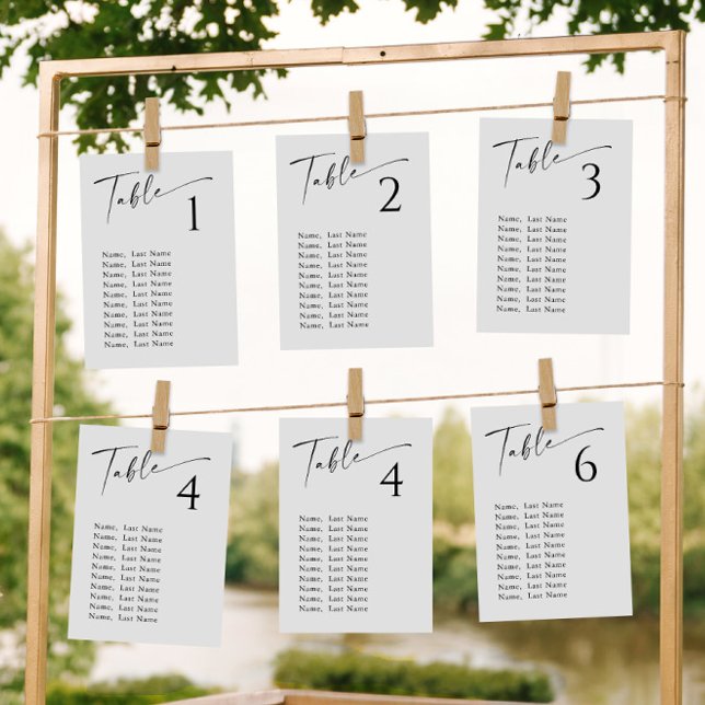 Enkla kort för minimalistiskt Bordsnummer (Skapare uppladdad)