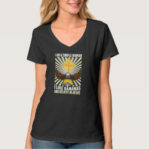 Enkla kvinnor som Banana och tro på Jesus Chri T Shirt