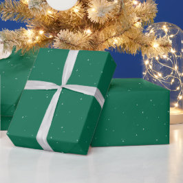Enkla, ljusa stjärnor, helgdag till jul i grönt presentpapper