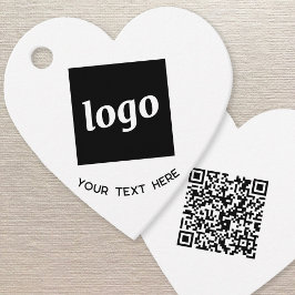 Enkla logotyptext och QR-kod Affärsetiketter Gåvor Etiketter