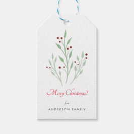 Enkla Märkre för julkörsbärs-Helgdagar Presentetikett