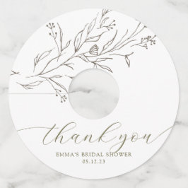 Enkla Märkre och Elegant av eukalyptus Gren Vin-gl