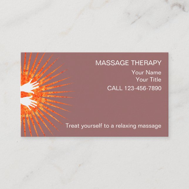 Enkla Massage Visitkort (Framsida)