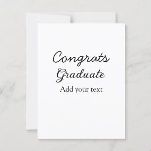 Enkla minimala gratulationer examen lägg till din vykort