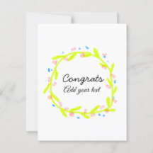 Enkla minimala gratulationer examen lägg till din