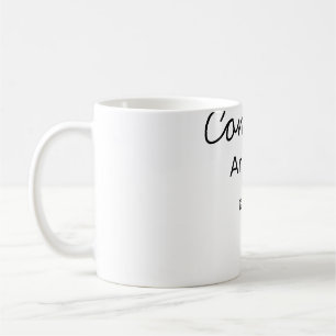 Enkla minimala gratulationer lägg till namn datum kaffemugg