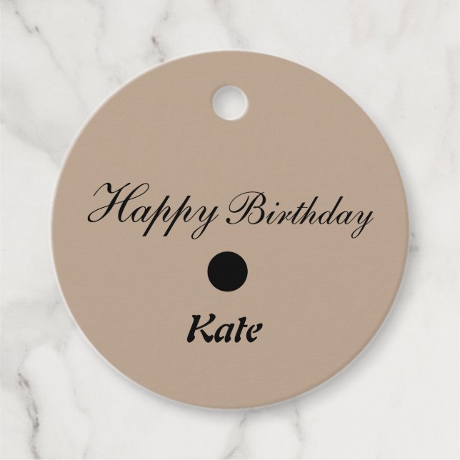 enkla, minimala, klassiska märkre för grattis på f gåvor etiketter (Framsida)