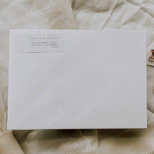 Enkla, minimalistiska moderna gästbaserade Adresse Klistermärken