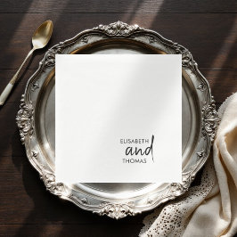 Enkla minimalistiska pappra servetter av modern el