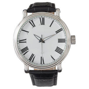 Enkla minimalistiska romerska siffror armbandsur