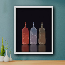 Enkla, minimalistiska skandinaviska Poster konstnä