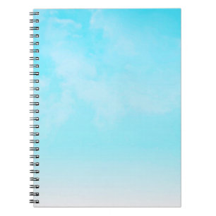 *~* Enkla minsta lilla moln av Himlar Blue Ombre Anteckningsbok