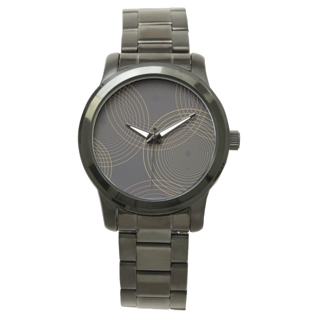Enkla, moderna, coola, tunna trendig armbandsur (Framsida)