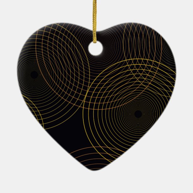 Enkla, moderna, coola, tunna trendig julgransprydnad keramik (Baksidan)