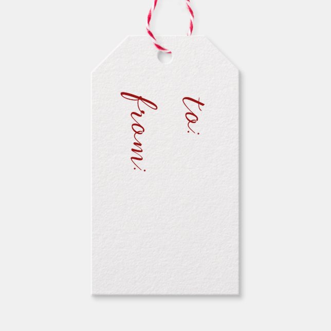 Enkla moderna Juletiketter till från Presentetikett (Framsidan)