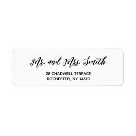 Enkla moderna minimalistiska Returetiketter Returadress Etikett