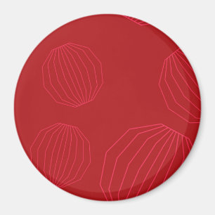 Enkla, moderna och flytande julprydnader magnet