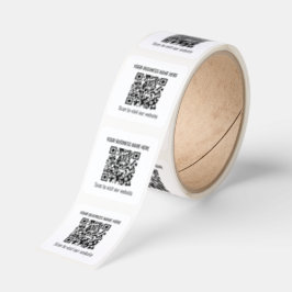 Enkla Moderna QR-koddekaler Rulle Fyrkantigt Klistermärke
