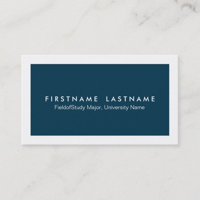 Enkla moderna studentvisitkortar (Framsida)