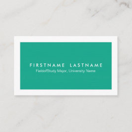 Enkla moderna studentvisitkortar