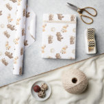 Enkla moderna trädsdjur med vattenfärg presentpapper<br><div class="desc">Papper insvällning av moderna vattenfärgsträdsdjur</div>