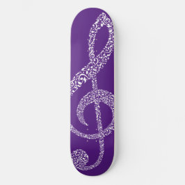 Enkla, moderna, tredubbla vita anteckningar som il mini skateboard bräda 18,5 cm